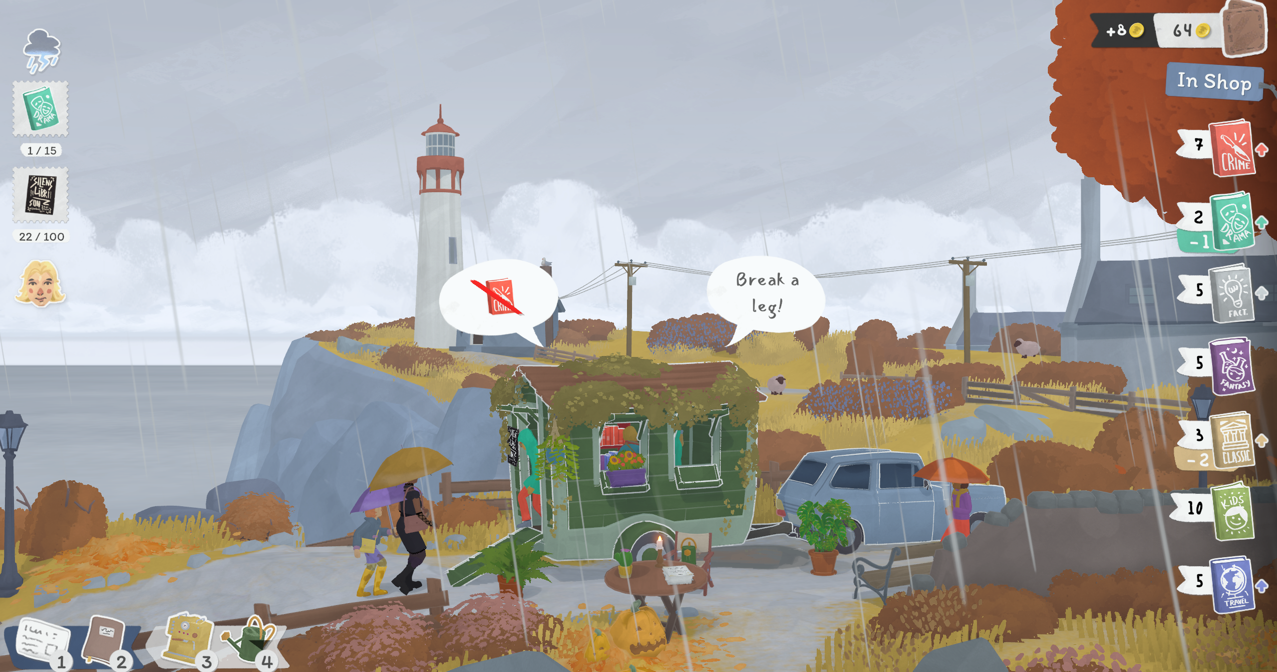 Tiny Bookshop Game